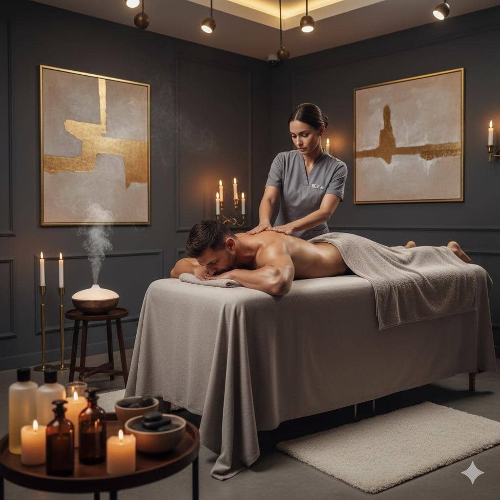 massage sportif homme spa cuhre