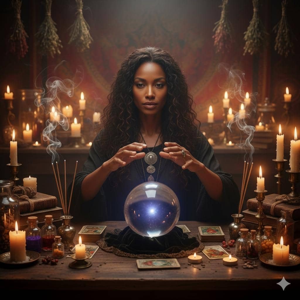 voyant femme meduim assise